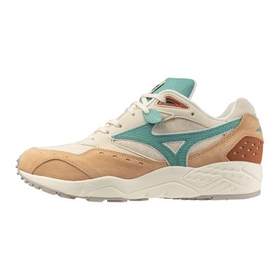 Zapatillas Mizuno Contender Mujer Marrom / Verdes / Beige - Chile M510UGZMXJ